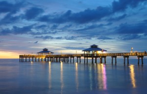 Fort Myers Pier at Sunset